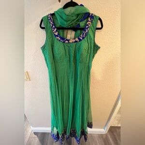 Green Shalwar Kameez Indian Outfit